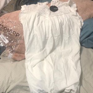Soft white dress so pretty NWT